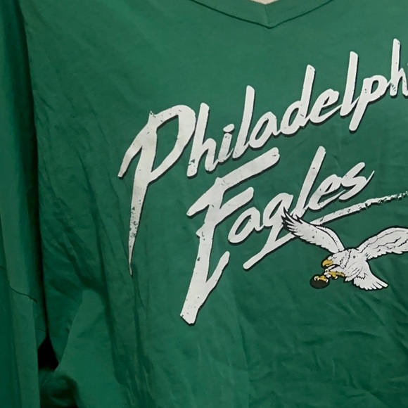 NFL Philadelphia Eagles Green Women's Sweatshirt - Picture 7 of 14